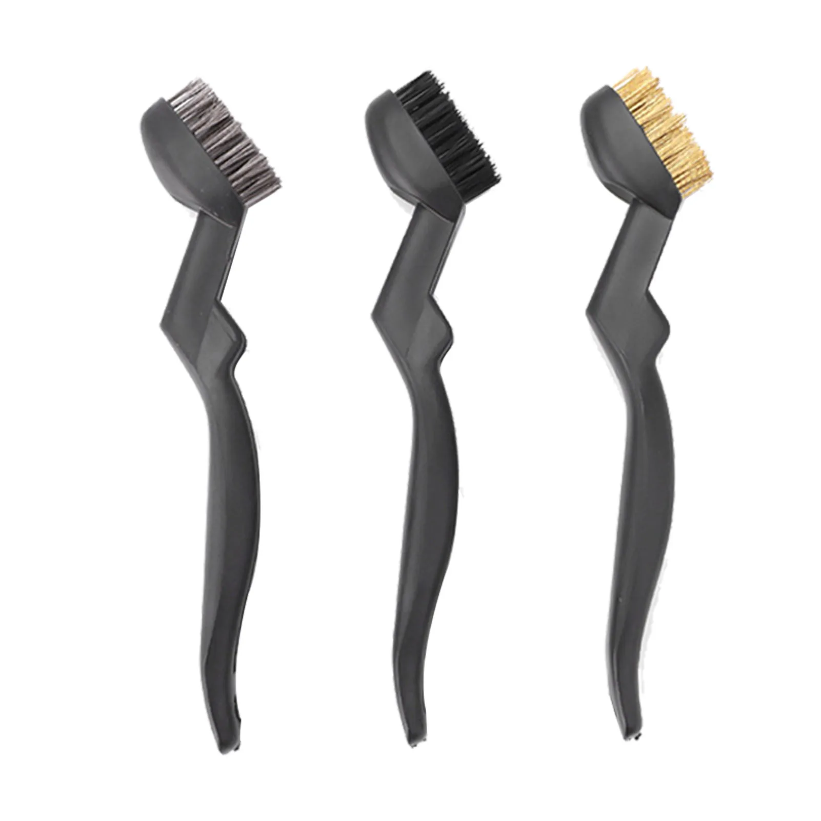 

3 шт проволочный рисовальная нейлоновая кисть/латунь/Нержавеющая сталь Щетинная кисть с изогнутым ручка для ржавчина грязь и Краски очистк...