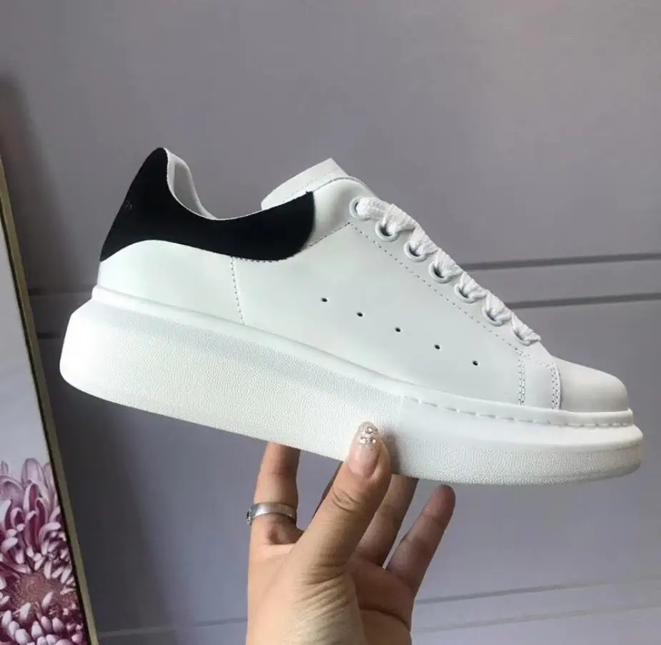 

High-Quality 1:1 Luxury Designer Men's and Women's Alexande Sneakers Shoes Lace Up Platform Thick Bottom Vulcanize Lovers Shoes