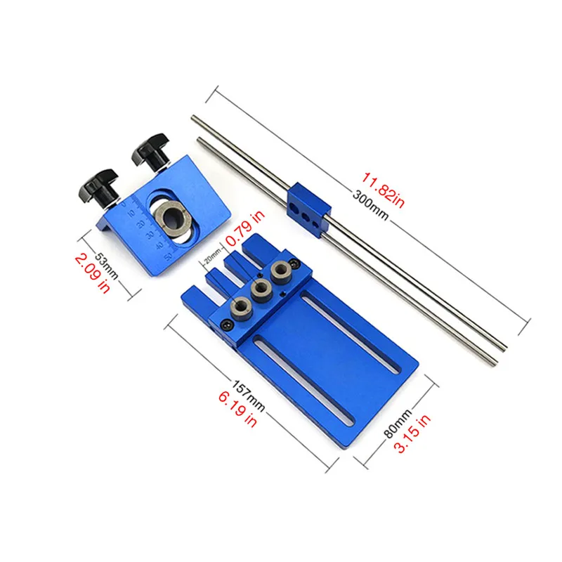 3 в 1 деревообрабатывающий инструмент шаблон для сверления DIY Joinery высокой