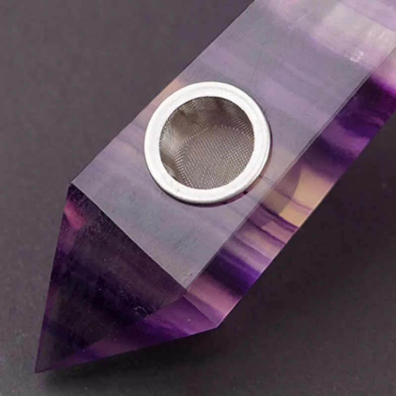 1 шт. натуральный камень кварц кристалл лабрадорит курительная трубка для