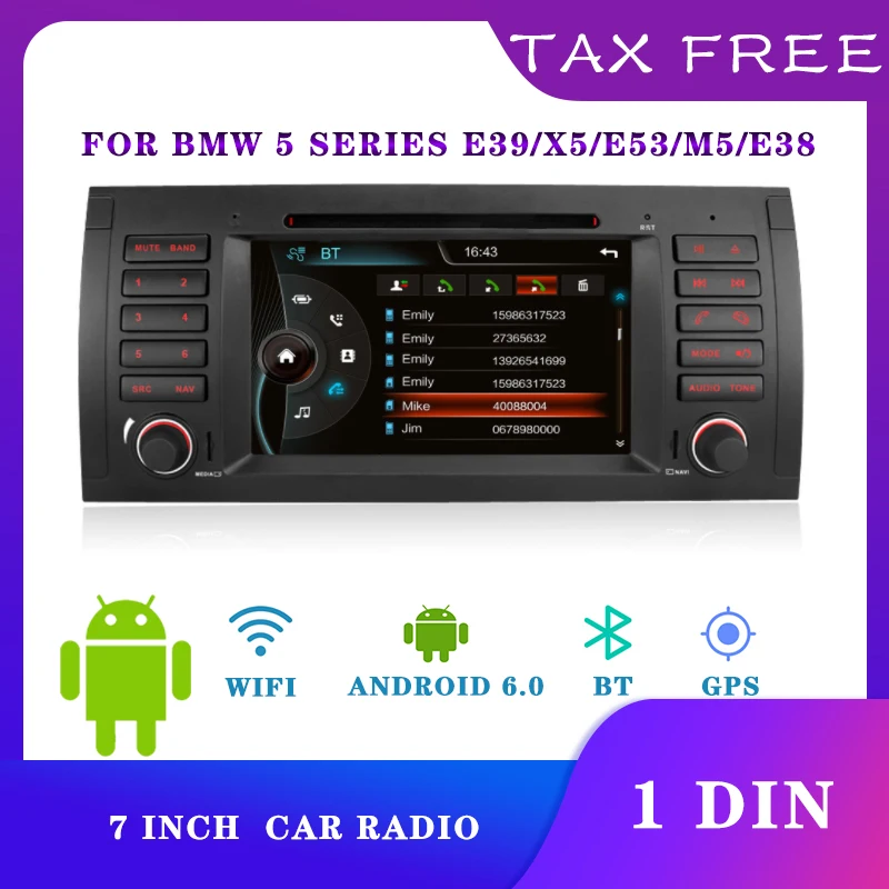 

Автомагнитола 2 Din, Android, автомобильное радио, Gps, Android для Bmw E39 X5 E53 M5 E38, автомобильное стерео Android, Bluetooth, Wi-Fi, сенсорный экран, ТВ, Fm