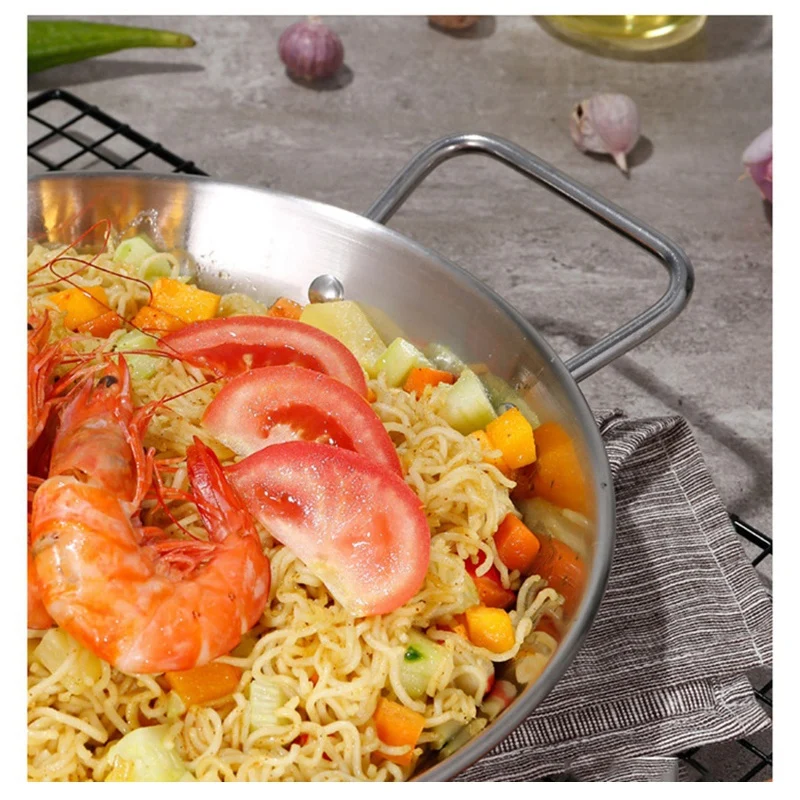 Антипригарная сковорода из нержавеющей стали испанская Сковорода Из