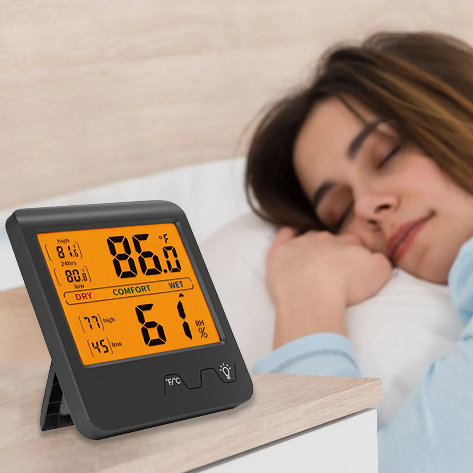 

Digital Temperature Hygrometer Hone Bedroom Thermometer Hygrometer Indoor Home Thermometer With Temperature Humidity Monitor
