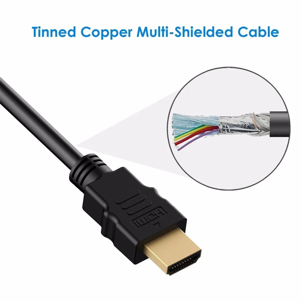 6 футов HDMI к DVI D 24 + 1 мужской золотой Кабель адаптер HDTV светодиодный ЖК шнур
