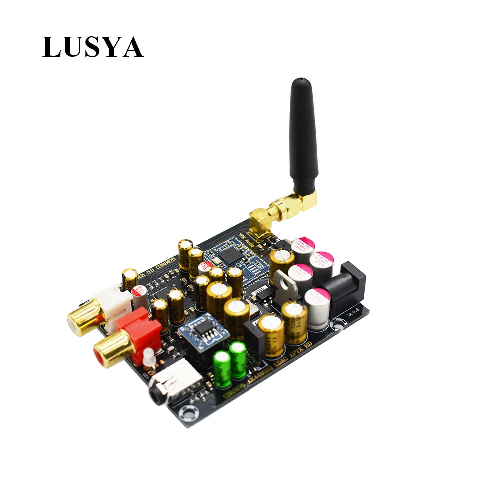 Беспроводной приемник Lusya Csr8675 Bluetooth 5 0 декодирование LDAC/APTX HD AK4493 с антенной