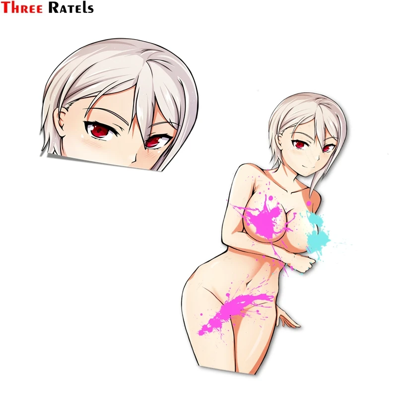 Three Ratels FC109 Shokugeki No Souma Nakiri Alice аниме девушка Peeker переводная Виниловая наклейка для