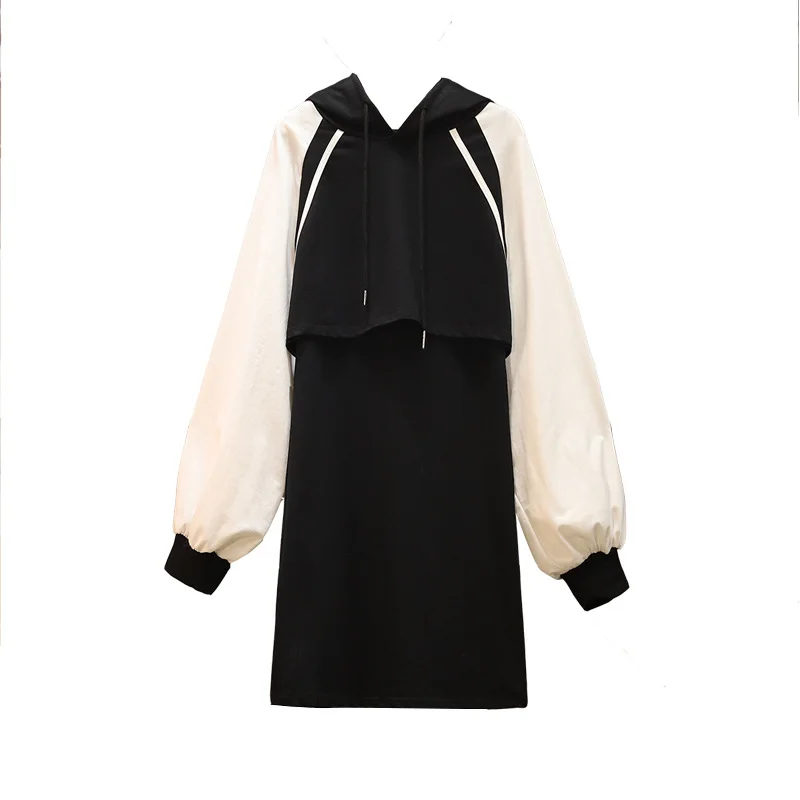 [Низкая цена] 2020 платье большого размера осенне-зимнее прямое платье-жилет +