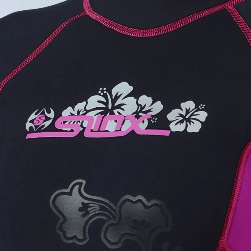 Гидрокостюм Женский неопреновый с коротким рукавом и молнией сзади 3