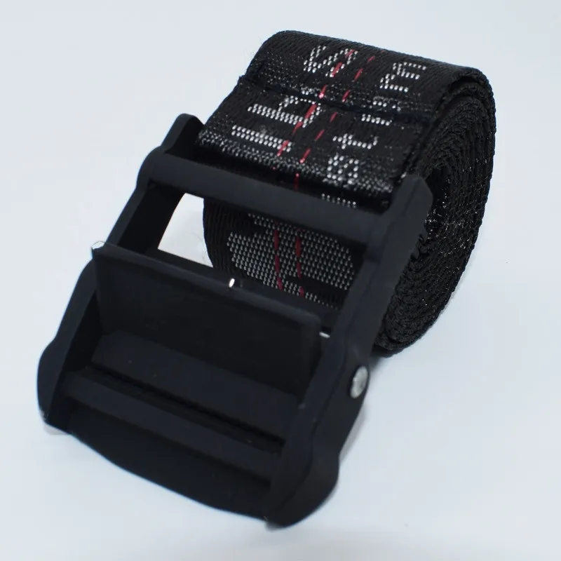 

White Belt Men Women Unisex Canvas Letters Printed Off Belts Ow Yellow Casual Man Waistband Punk Rock Luxury Belt Accessories