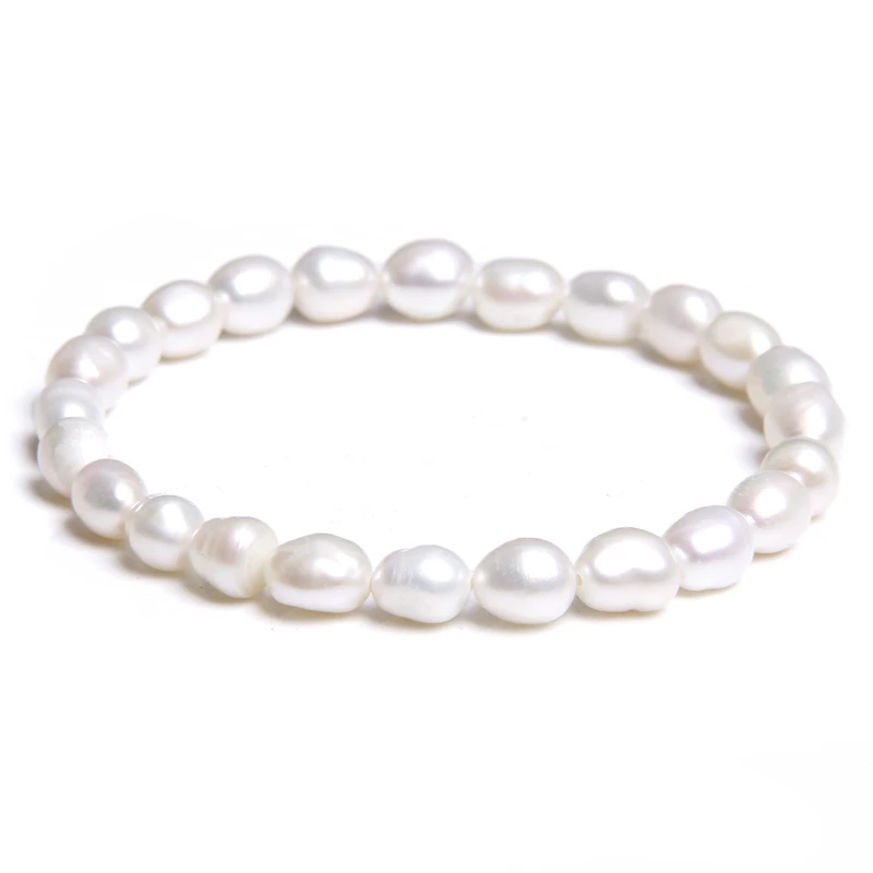 Браслет с бусинами и жемчугом 7 8 ММР|Плетеные браслеты| |