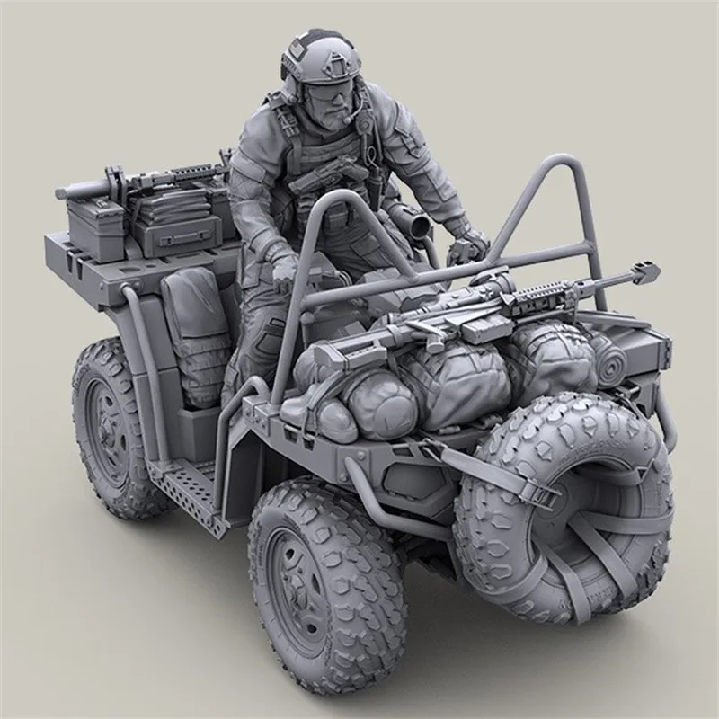 Фигурка из смолы масштаб 1/35 набор моделей локомотивных солдат (без автомобиля)