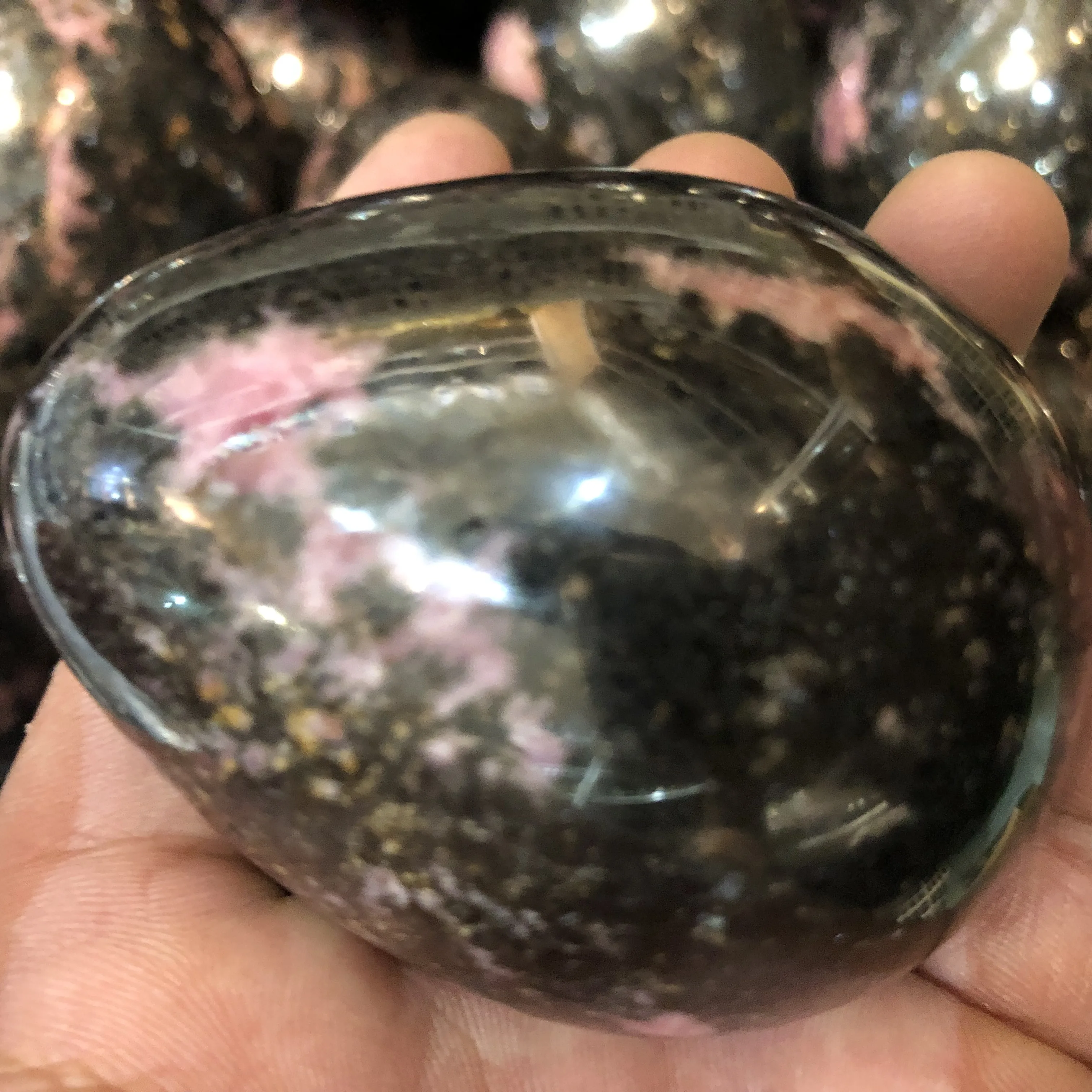 1 шт. натуральные полированные розовые цветы с кристаллами Turmalina декорированные