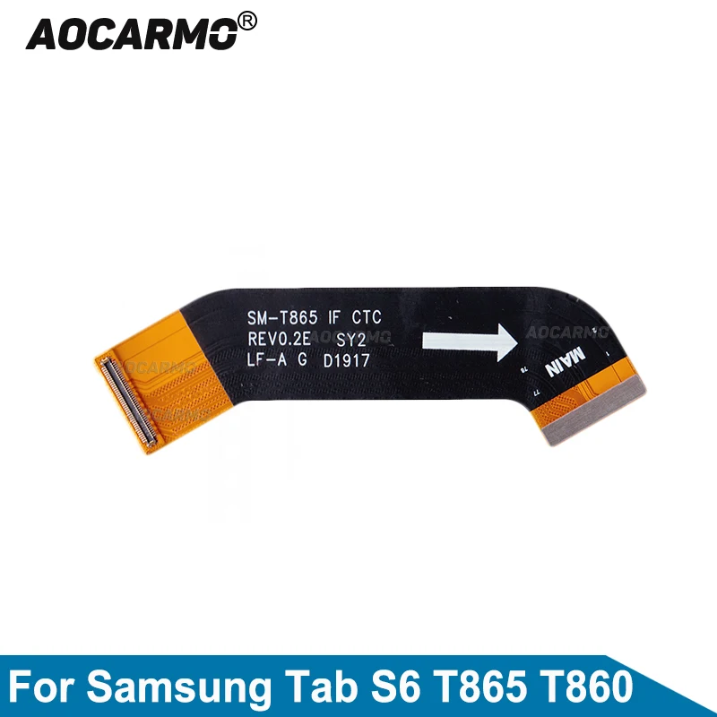 

Разъем для порта зарядки Aocarmo, гибкий кабель для основной материнской платы для Samsung Galaxy Tab S6, T865, T860, детали для замены