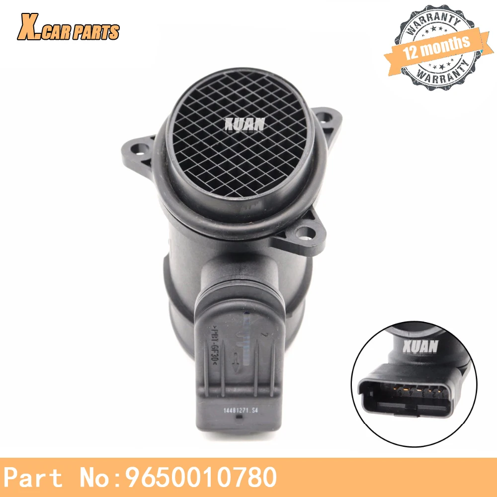 Массовый датчик расхода воздуха 9650010780 для Citroen Berlingo C2 C3 C4 C5 XSARA PICASSO FIAT SCUDO FORD FIESTA