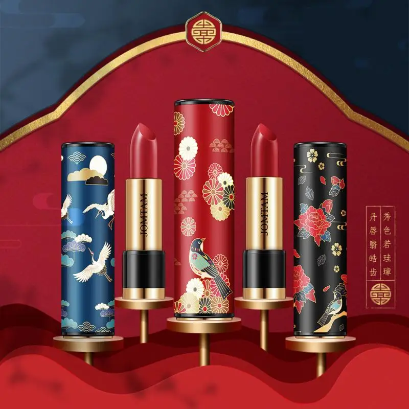 

Push Switch Lipstick Velvet Matte Sexy Lipsticks Pen Antiquity Lasting Non Fade Lip Stick Waterproof Lips Makeup Beauty Cosmetic