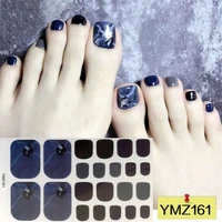 toe nail stickers waterproof fashion summer style toe nail wraps nail art full cover adhesive foil stickers manicure decals