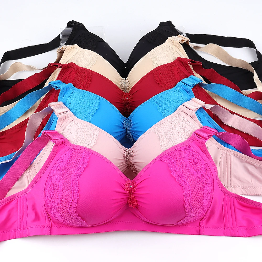 

Women Wireless Push Up Bra Sexy Underwear Female Brassiere Bralette Ladies Soft Wire Free Plus Size 42-48 Lingerie