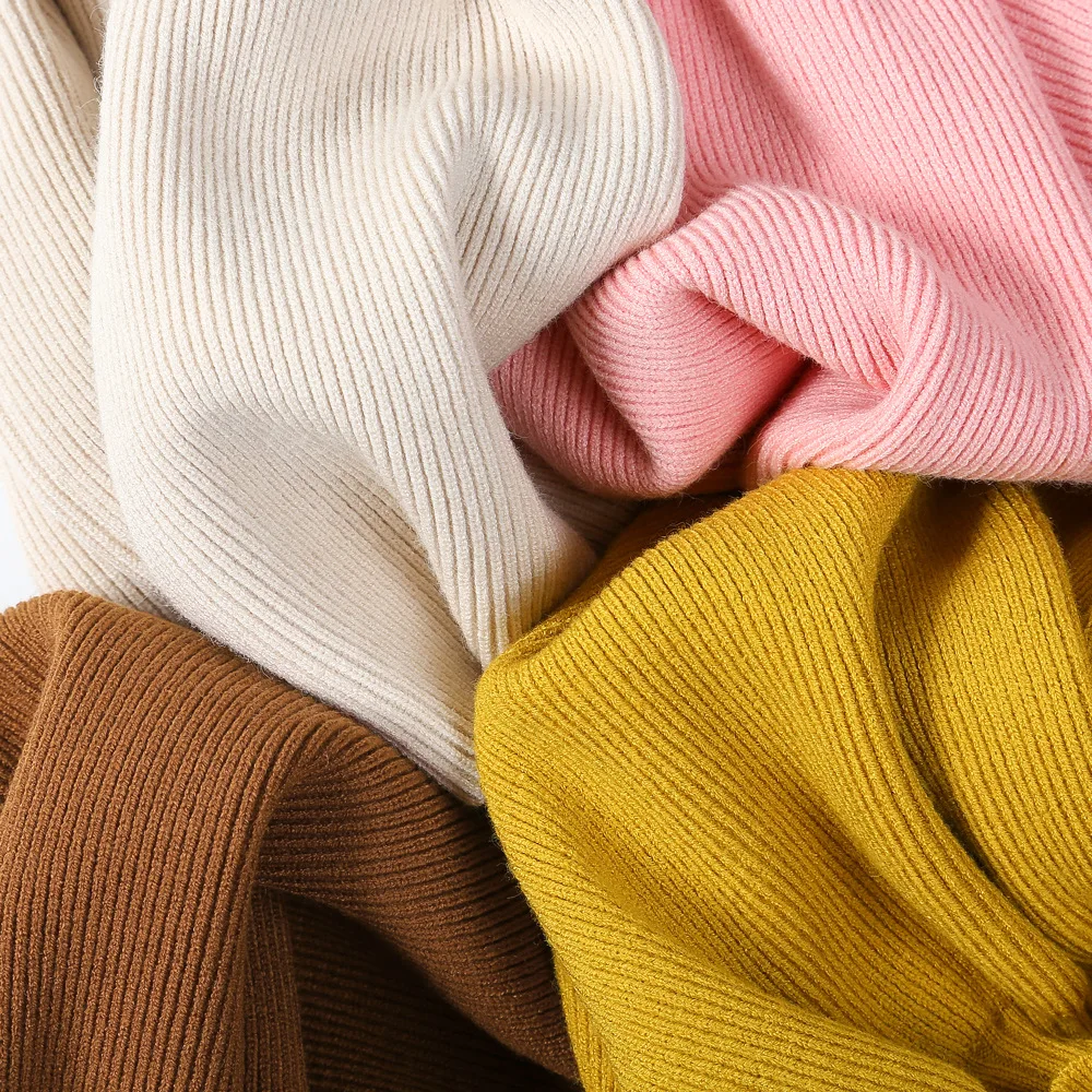 Baby Girl Dresses Autumn Clothes Winter Ribbed Girls Wool Knitted Sweater Dress Toddler Princess Sweaters | Детская одежда и обувь
