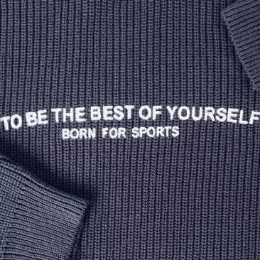 Осенне-зимний модный свитер Youpin с круглым вырезом и принтом удобная теплая