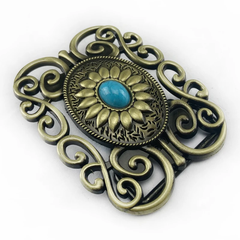 Винтажный бронзового цвета Mystery с поясом и цветочным узором Пряжки хорошее