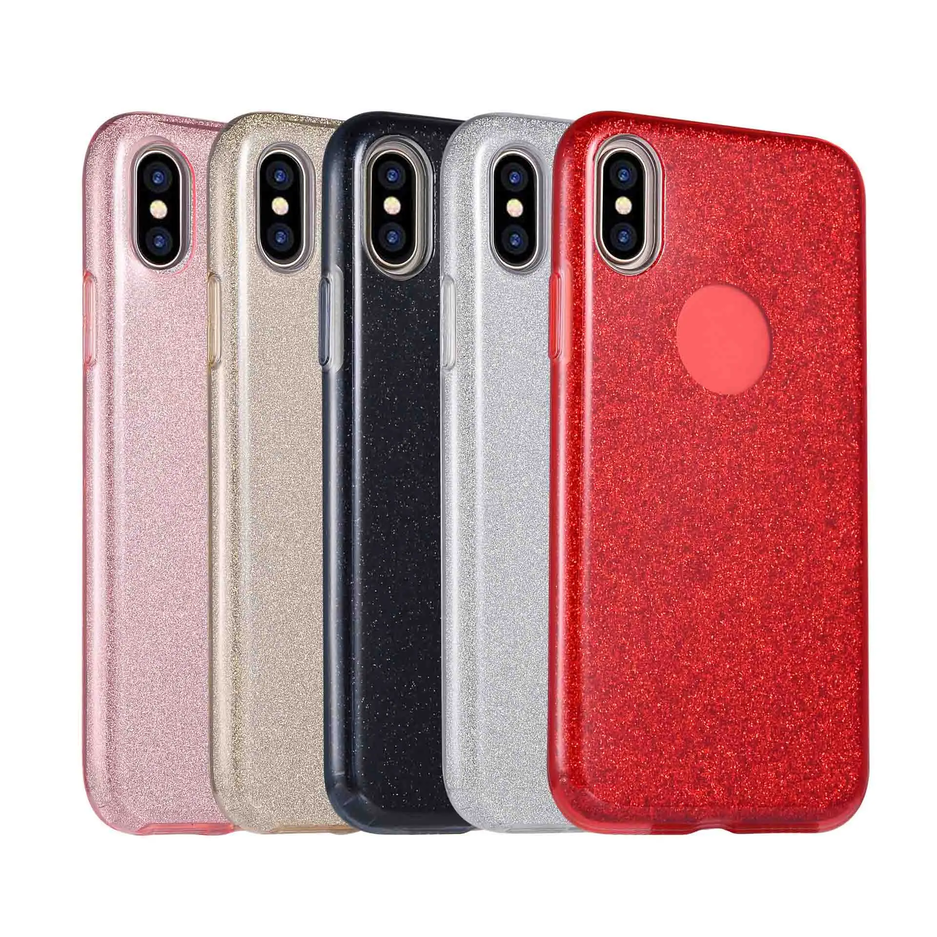 

soft glitter tpu phone case custom phone case for iphone X