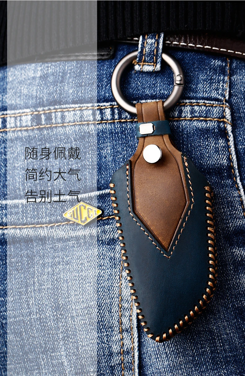 

High Quality Car Genuine Leather Key Case Holder Cover For BMW X1 X3 X4 X5 X6 E90 E60 E36 E93 F15 F16 F48 G30 F11 F30