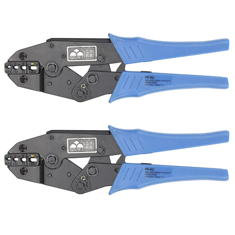 Crimping pliers HS-40J for plug/tube/insulation/non insulating/crimping cap/coaxial cable terminals kit 230mm clamp tools | Инструменты