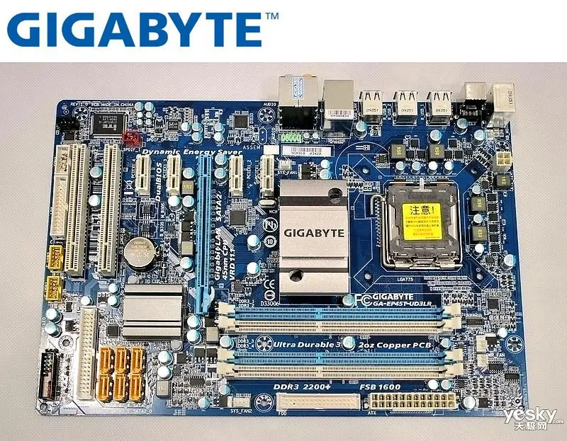 Оригинальная Материнская плата Gigabyte для DDR3 LGA 775 ОЗУ 16 ГБ ПЗУ USB 2 0 материнская