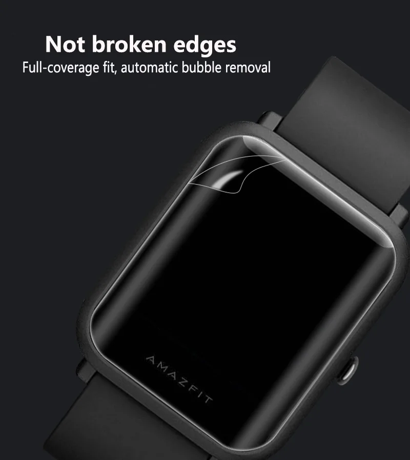 Для Xiaomi Huami Amazfit Bip PACE Lite защита экрана мягкий чехол 3D полное покрытие(не стекло