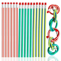 cute stationery colorful bendy soft pencil with eraser creative novelty school office supply student colored pencils wholesale