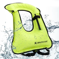 snorkeling buoyancy vest inflatable life jacket waterproof coating pool buoyancy floating vest adult safety snorkeling swimming