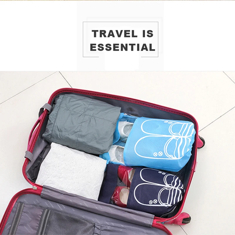 Водонепроницаемая сумка для обуви дорожная Портативная хранения на шнурке