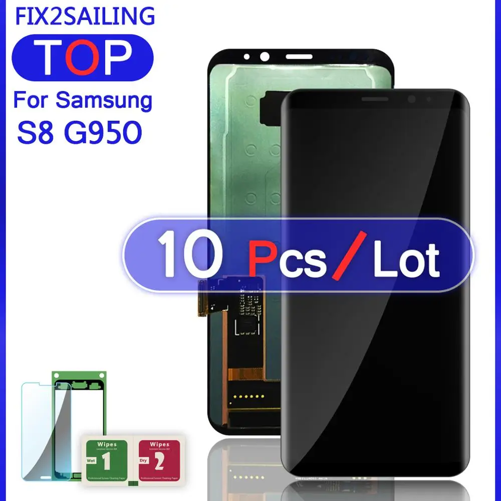 ЖК дисплей Super AMOLED для Samsung Galaxy S8 G950F G950FD G9500 G950U 100% протестированный сенсорный