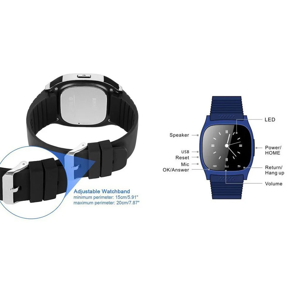Спортивные Смарт-часы M26 умный Браслет Bluetooth с циферблатом телефон анти-потеря