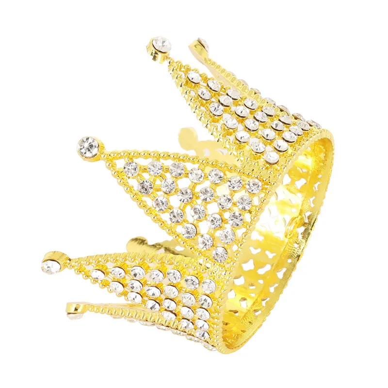 Принцесса горный хрусталь кристалл полный круг Круглая Корона Тиара головной