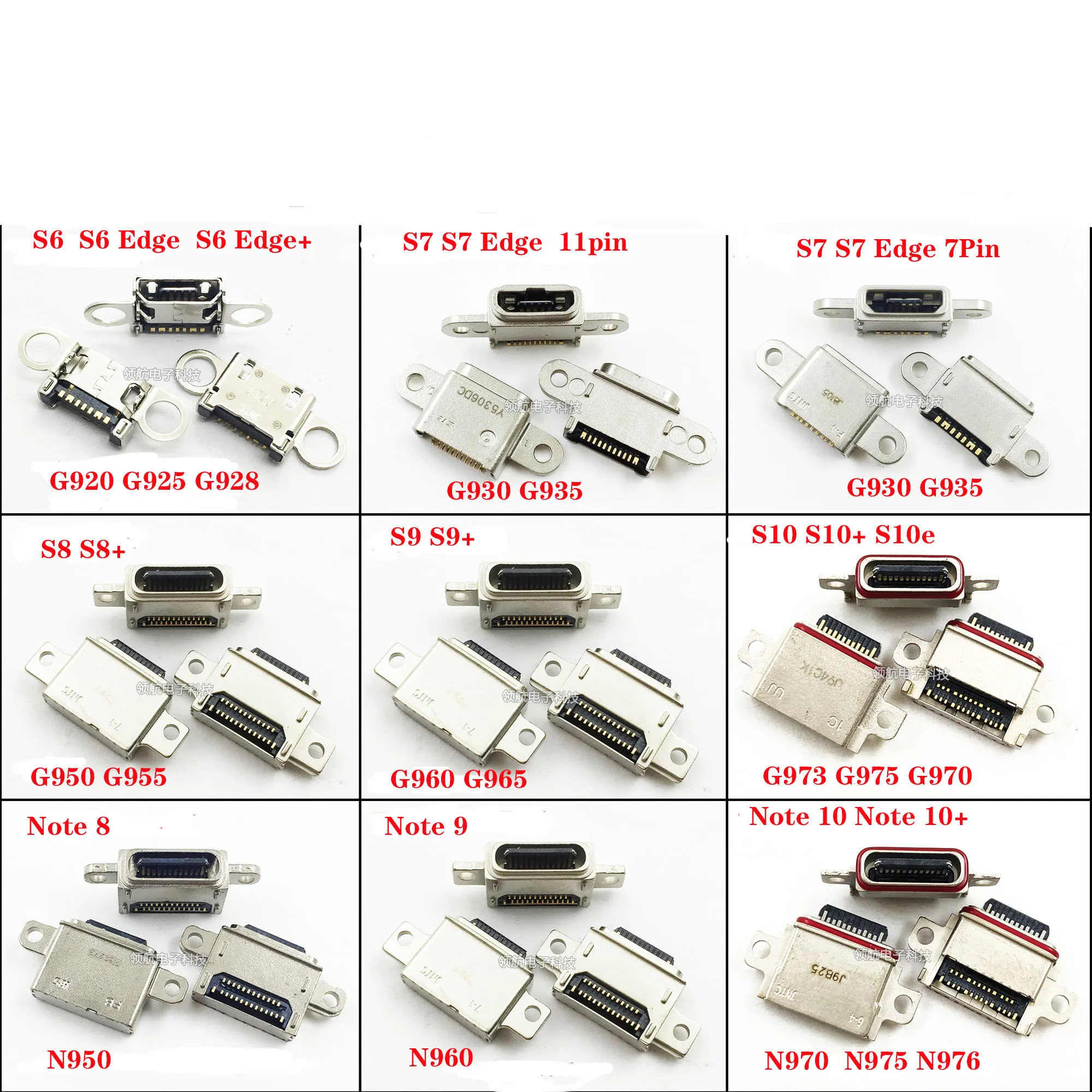 

Samsung G920 G925 G928 G930 G935 G950 G955 G960 G965 G970 G973 G975 N950 N960 N970 USB