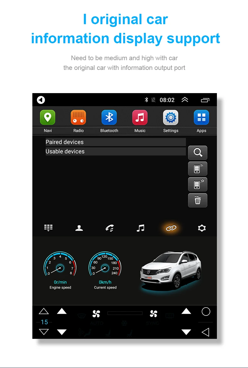 CarPlay android автомобильный gps мультимедийный радио плеер для Ford Kuga 2013-2017yea Escape C-MAX 2010-2017yea navigaton вертикальный экран