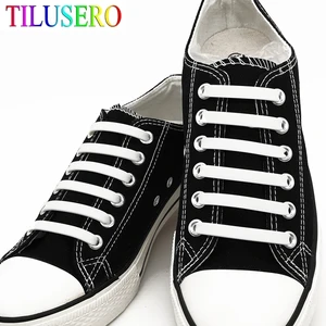 12 шт.лот 11 цветов Один размер Новые эластичные силиконовые шнурки без завязывания силиконовые шнурки для всех кроссовок креативные шнурки для обуви G001a