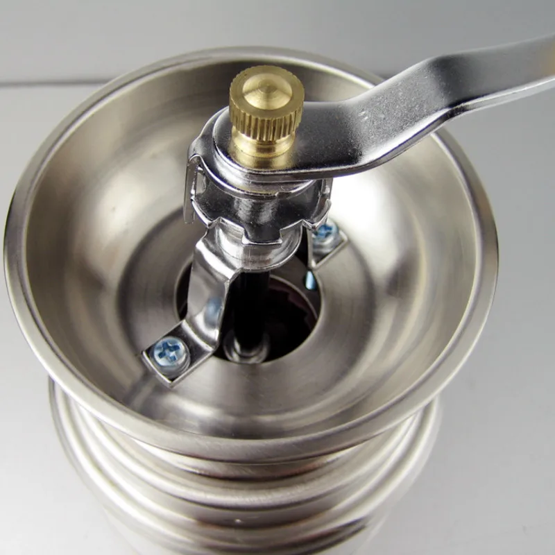 Портативная ручная кофемолка из нержавеющей стали мельница ручной работы для