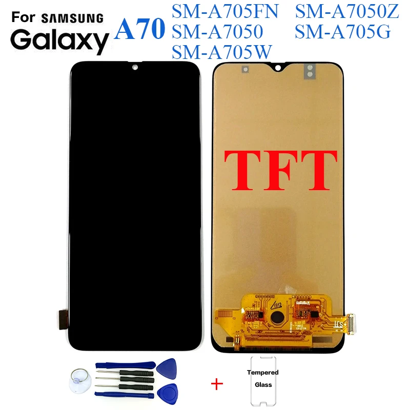 ЖК экран TFT для Samsung A70 A705 сменный Дисплей A7050 A705FN A705FN|Экраны мобильных телефонов| |