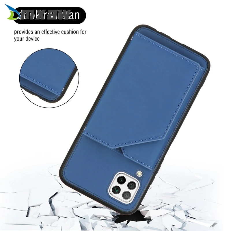 Кошелек из чистой кожи для Huawei P40 P30 Pro Lite Nova 7i 6 SE P smart Z Y9 Pirme 2019 чехол держатель