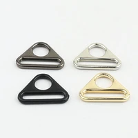 5pcs metal triangle shape ring buckle adjustable buckle for webbing leather craft bag strap belt garment luggage diy accessory