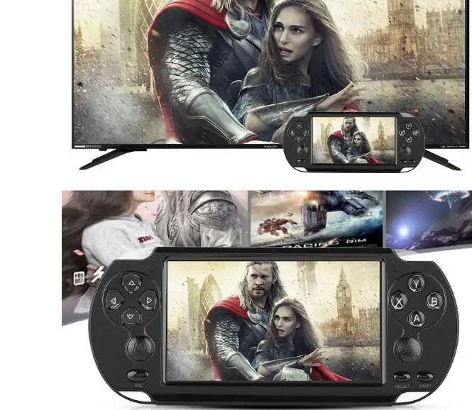 Большой экран цветной игровых консолей X9 S 8 Гб встроенной Перезаряжаемые Батарея