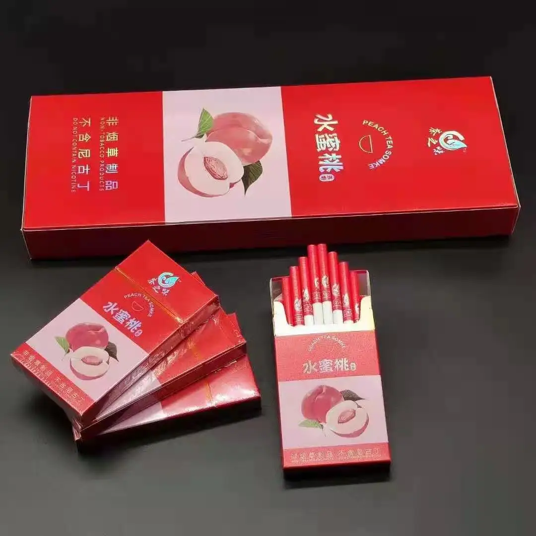 

New Blueberry Cherry Apple Herbal Tea Smoke Healthy Cigarettes No Nicotine Tobacco Fruit Tea
