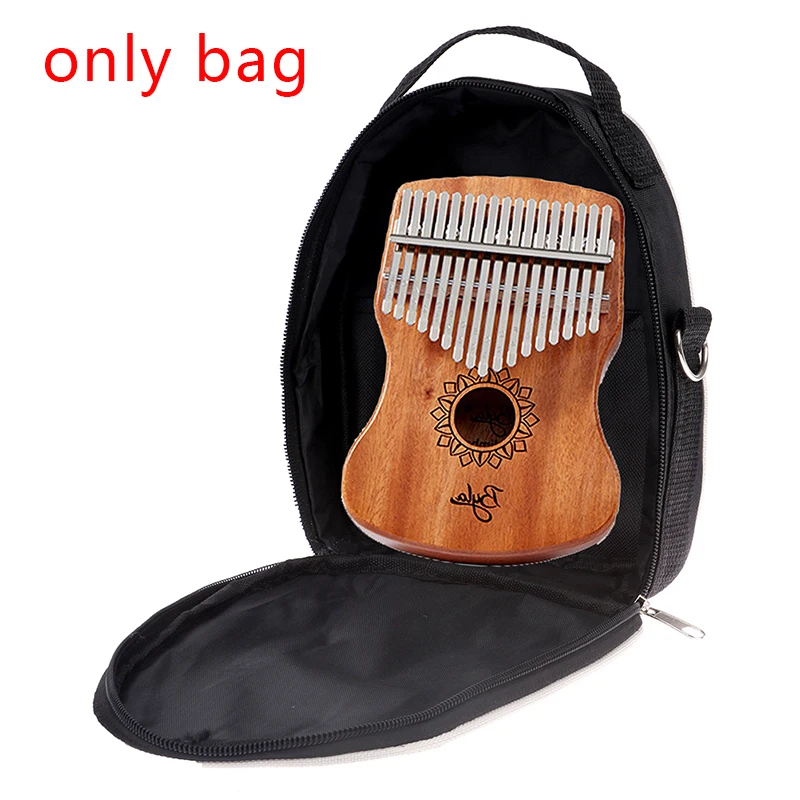 

Пианино Kalimba большой палец Mbira из массива сосны Рождественский подарок игрушка коричневый с сумкой