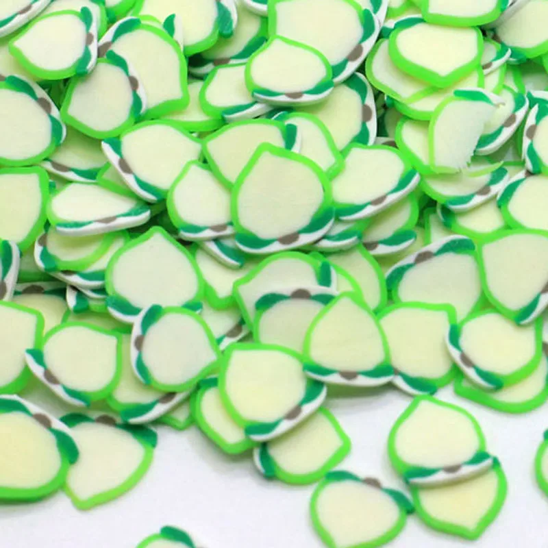 20 г/упак. куски персика поставки слаймов Игрушка полимерная глина игрушки