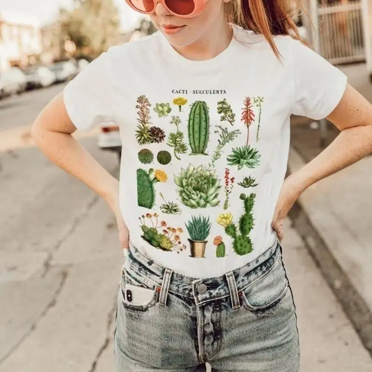 Женская футболка с круглым вырезом GAAJ Повседневная Свободная короткими рукавами