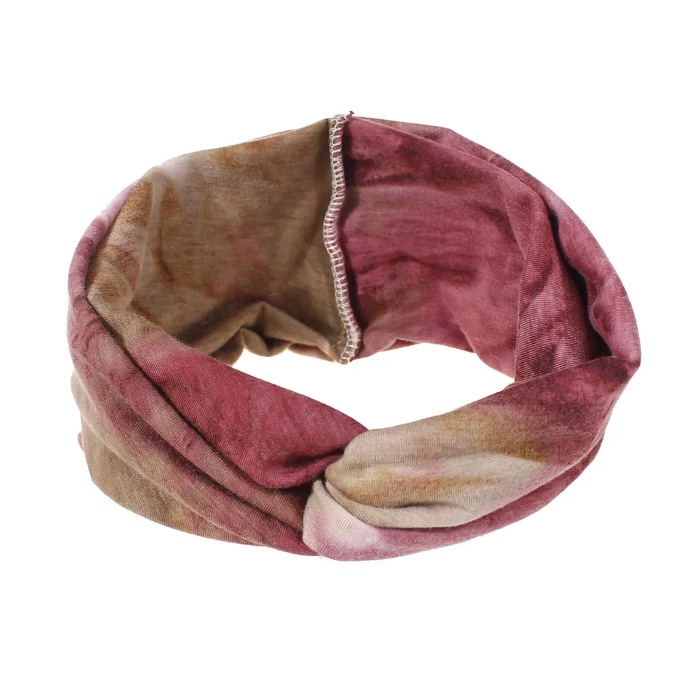 Новейшая Женская повязка на голову из хлопка эластичная для волос девочек