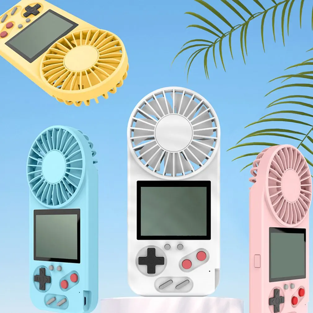 

500 In 1 Color Screen Lightweight Game Machine With Convenient USB Fan 3-level Wind Speed Various Games