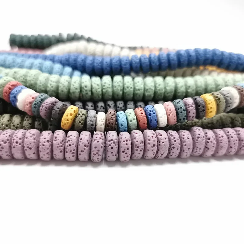 Цвет камень из вулканической лавы бусины Свободные бусы шармы рок &quotсделай